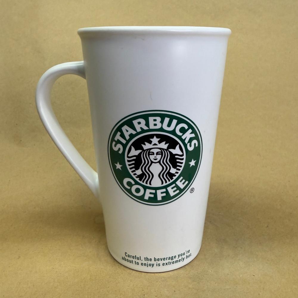 Starbucks White Siren Green Logo Large Tall Mug-2006