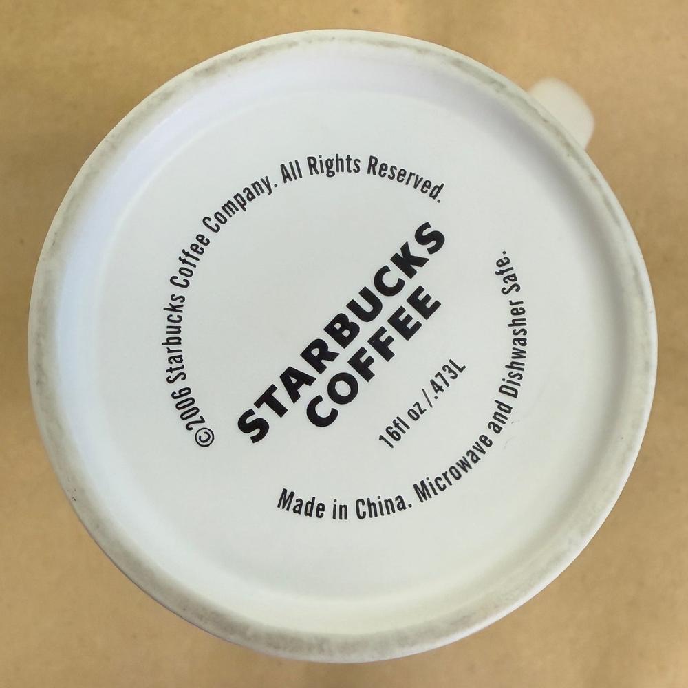 Starbucks White Siren Green Logo Large Tall Mug-2006