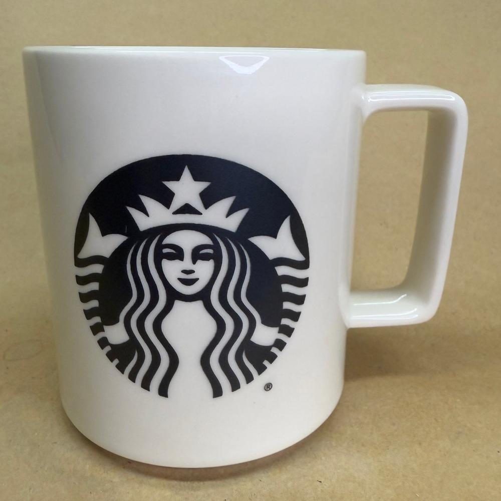 Starbucks White with Black Siren Made in USA Mug-2015