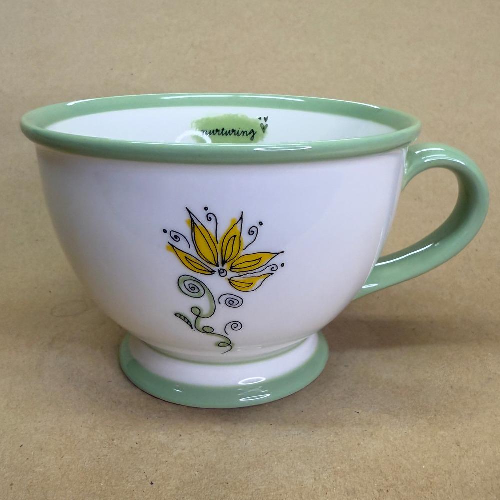 Starbucks Mint Green Nurturing Flower Mug-2006