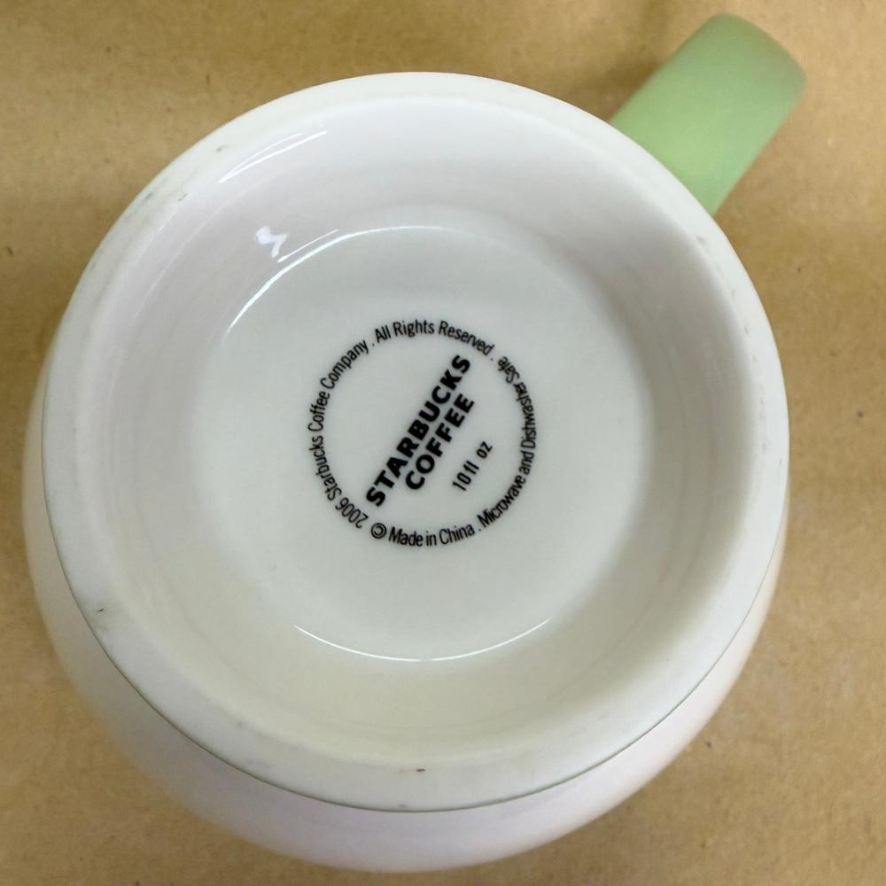 Starbucks Mint Green Nurturing Flower Mug-2006