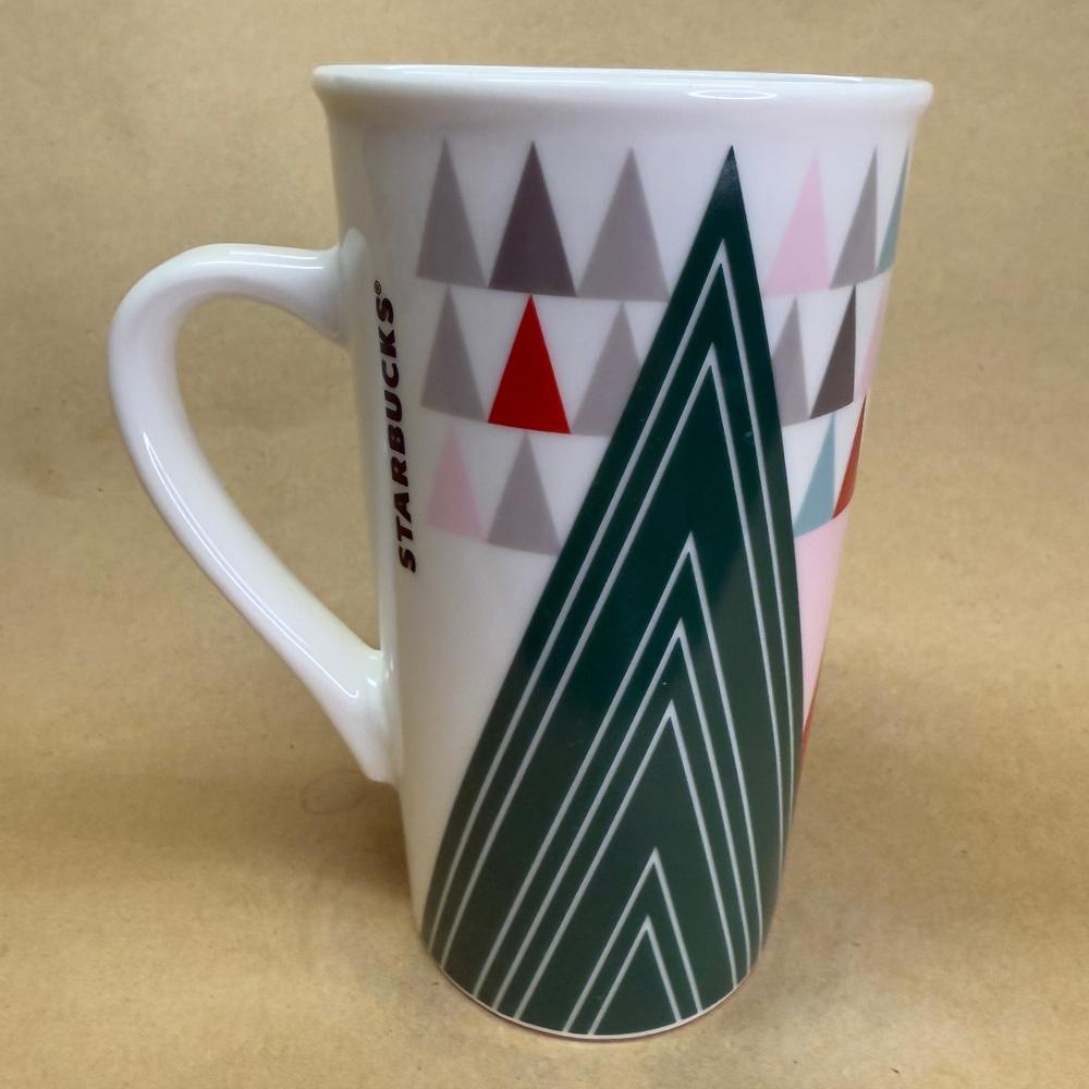 Starbucks Tall Christmas Tree Triangle Mug-2017