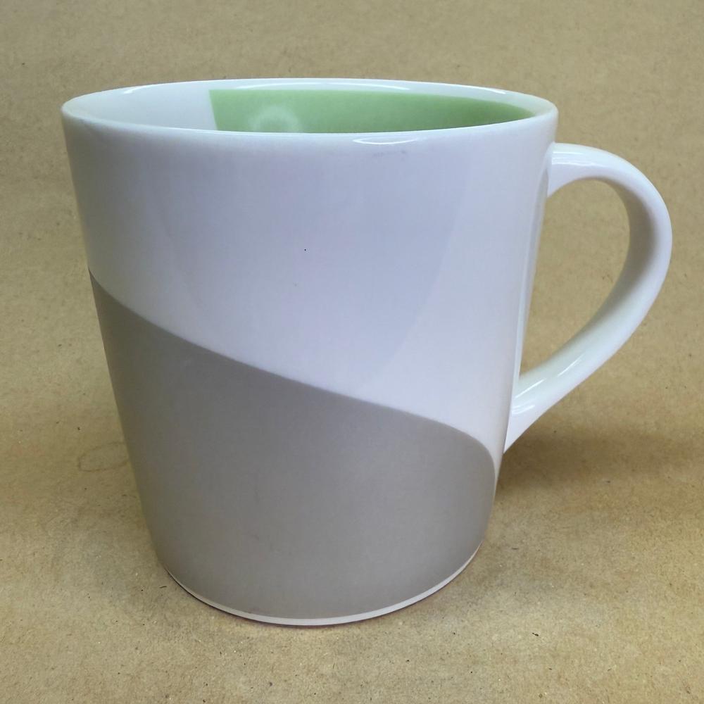 Starbucks Two-Tone Swirl Pastel Green Interior Mug-2005