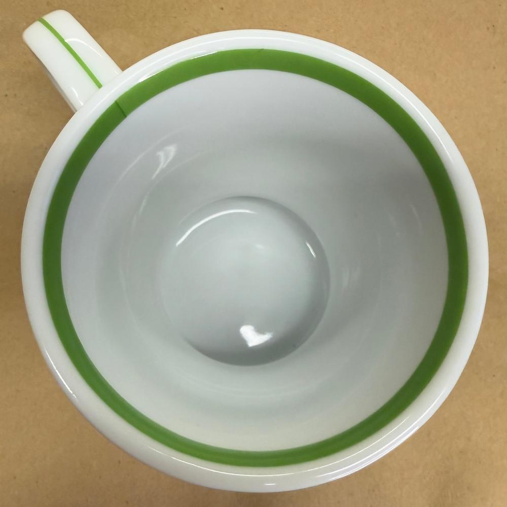 Starbucks Retro Dinner Green and Blue Stripes Mug-2007