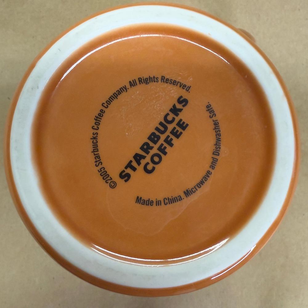 Starbucks Light Brown Ribbed Barrel Mug-2005