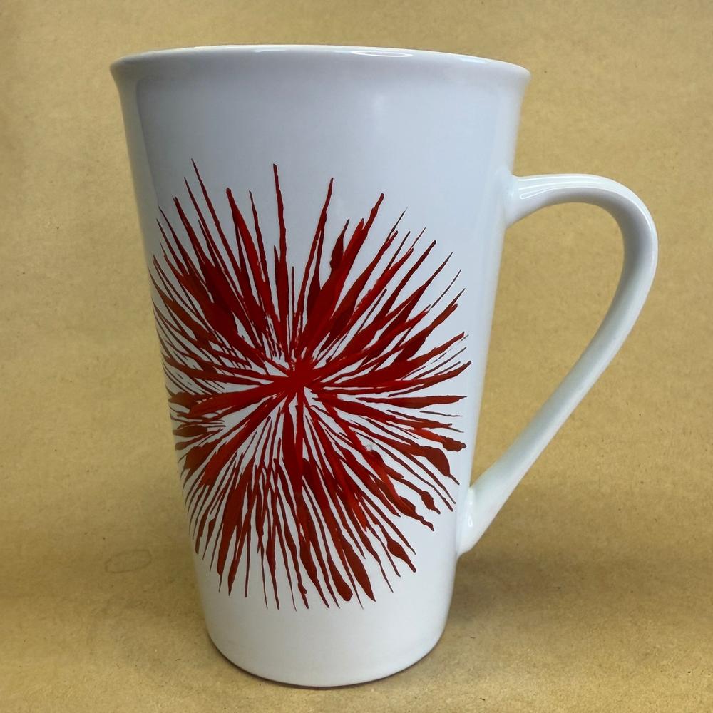 Starbucks Red Starburst Fireworks Tall Mug-2014