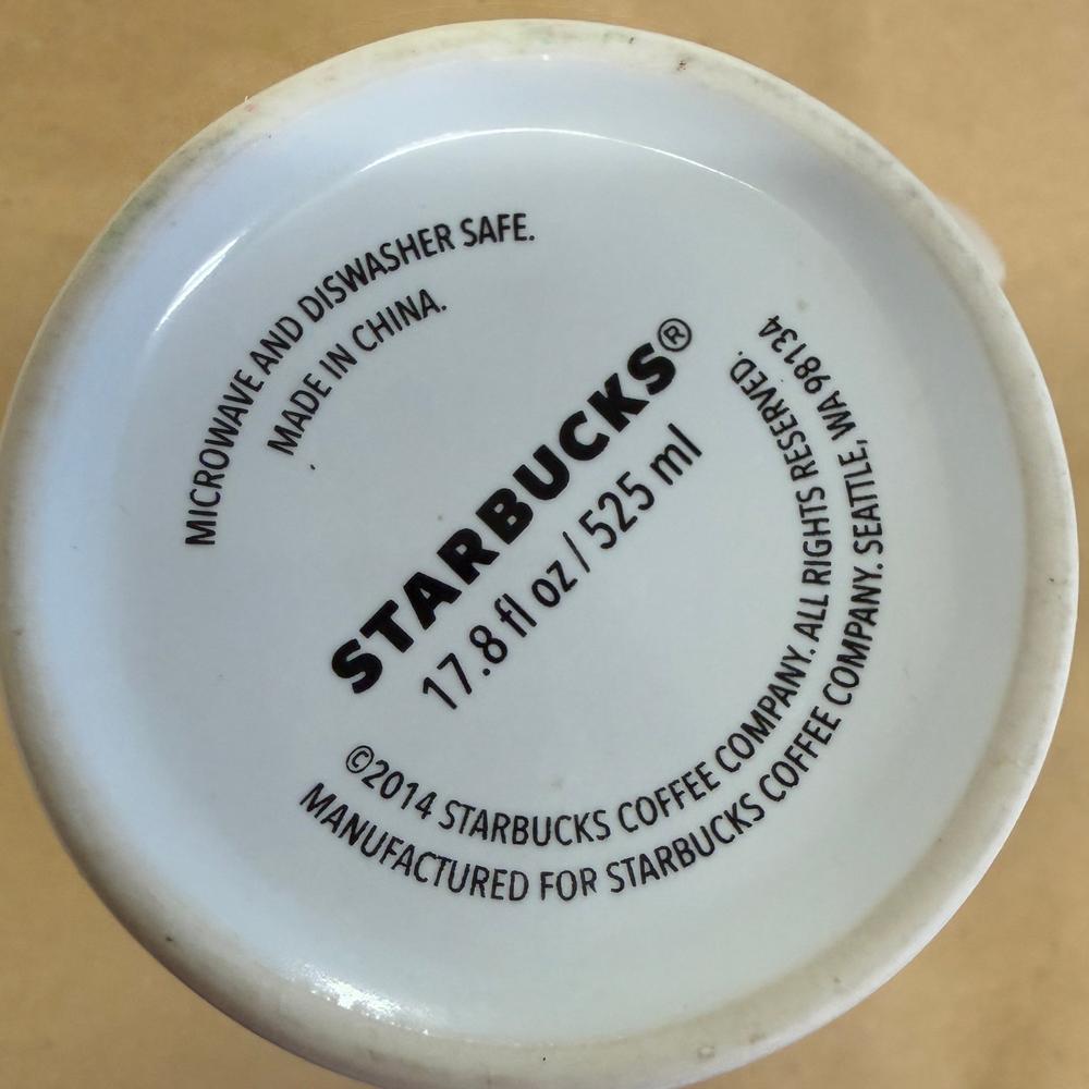Starbucks Red Starburst Fireworks Tall Mug-2014