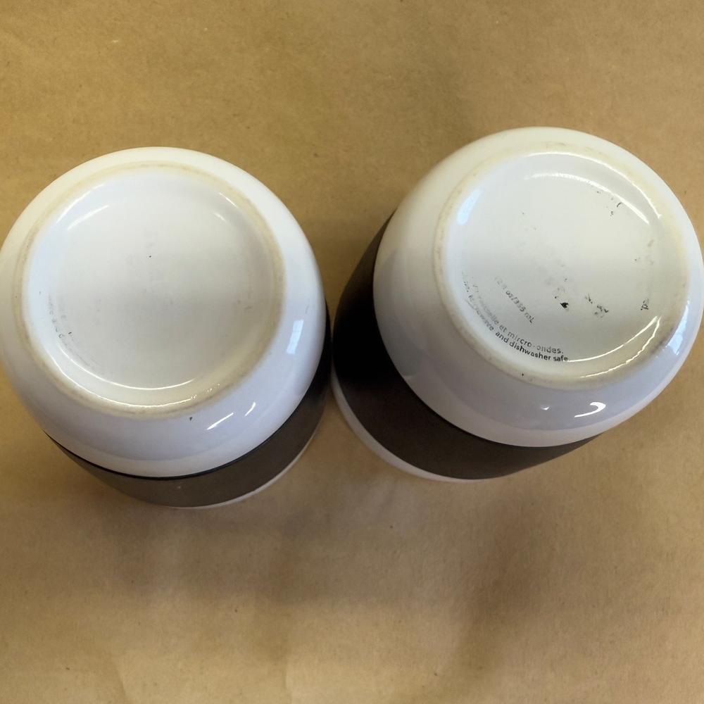Starbucks Rubber Grip Black Tumblers Pair-2009