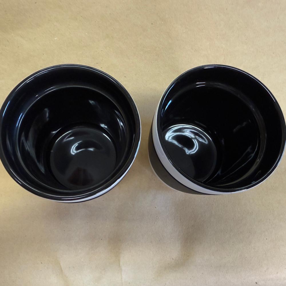 Starbucks Rubber Grip Black Tumblers Pair-2009