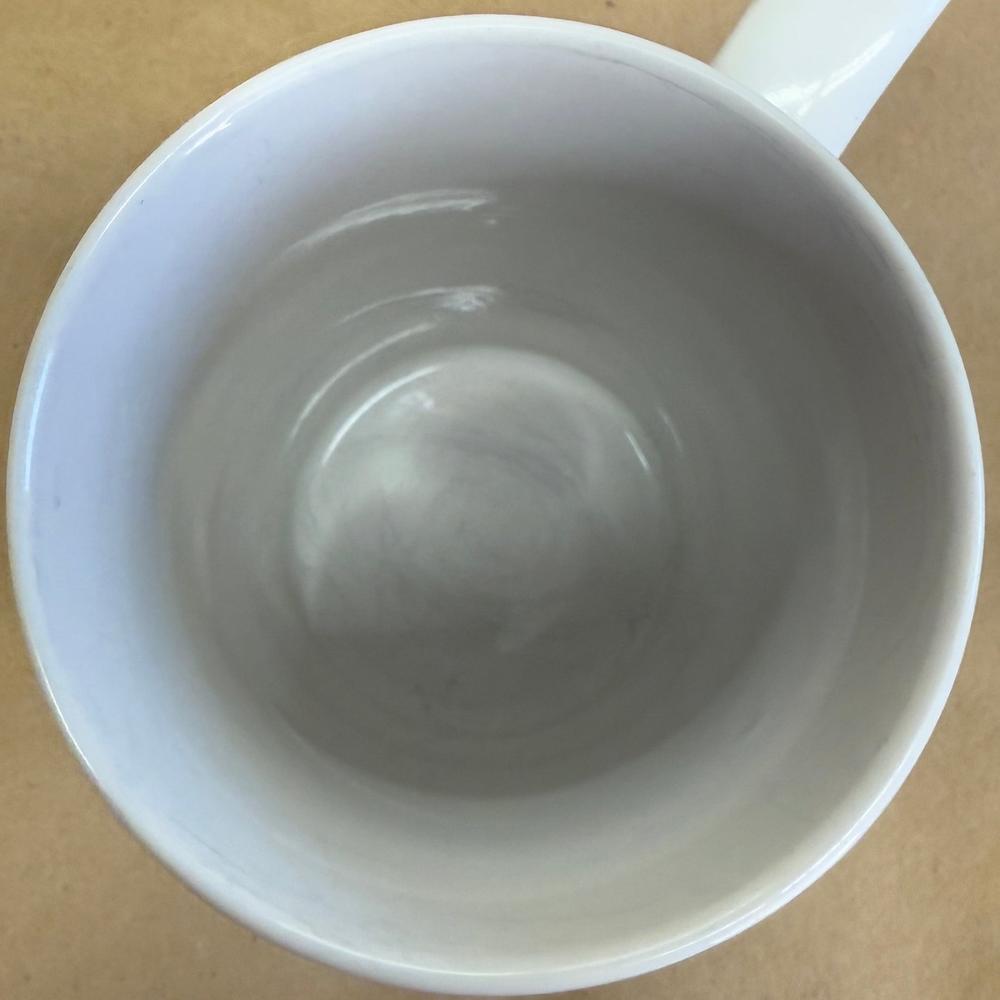 Starbucks White Tall Brown Text Mug-2003