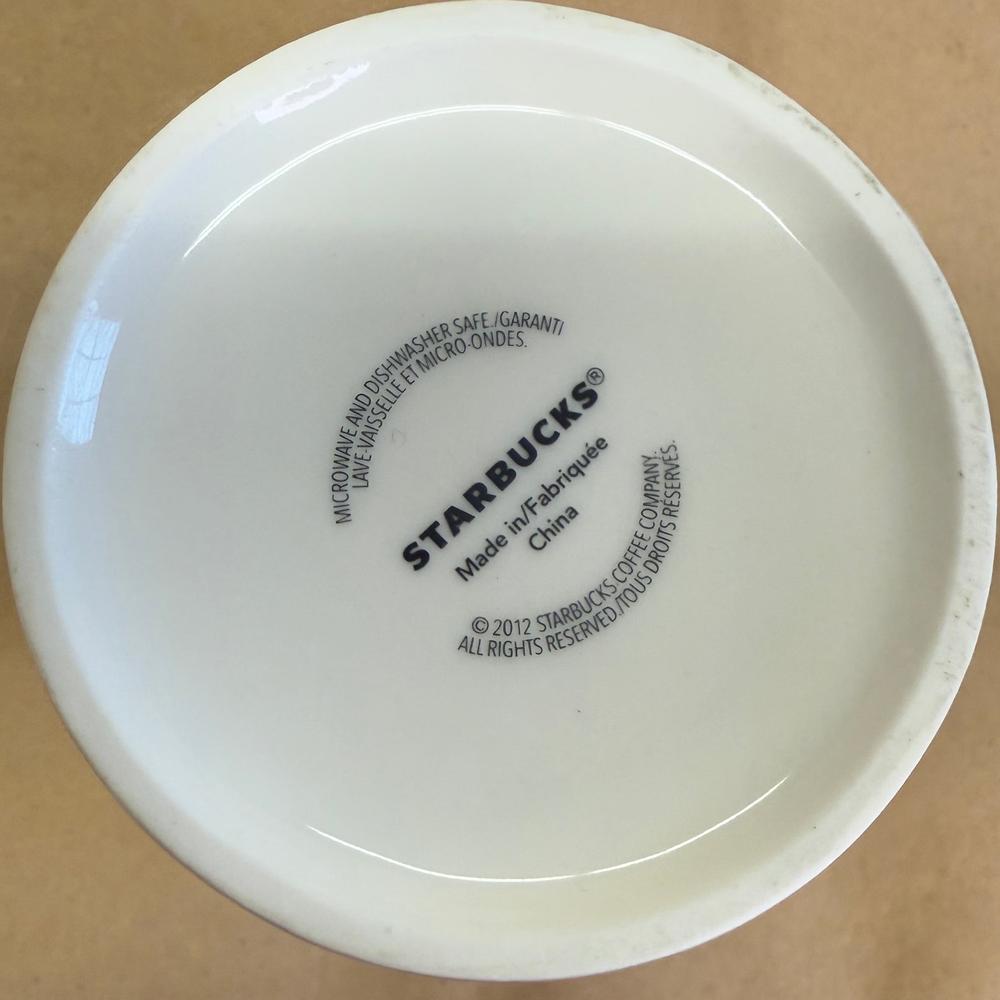 Starbucks Tall Red Winking Snowman Mug-2012