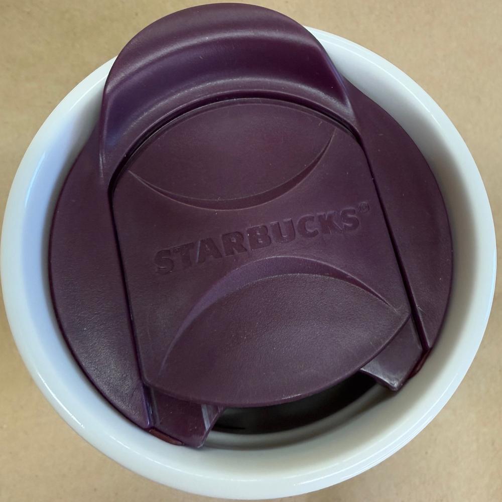 Starbucks White and Brown Silicon Grip Tumbler-2014