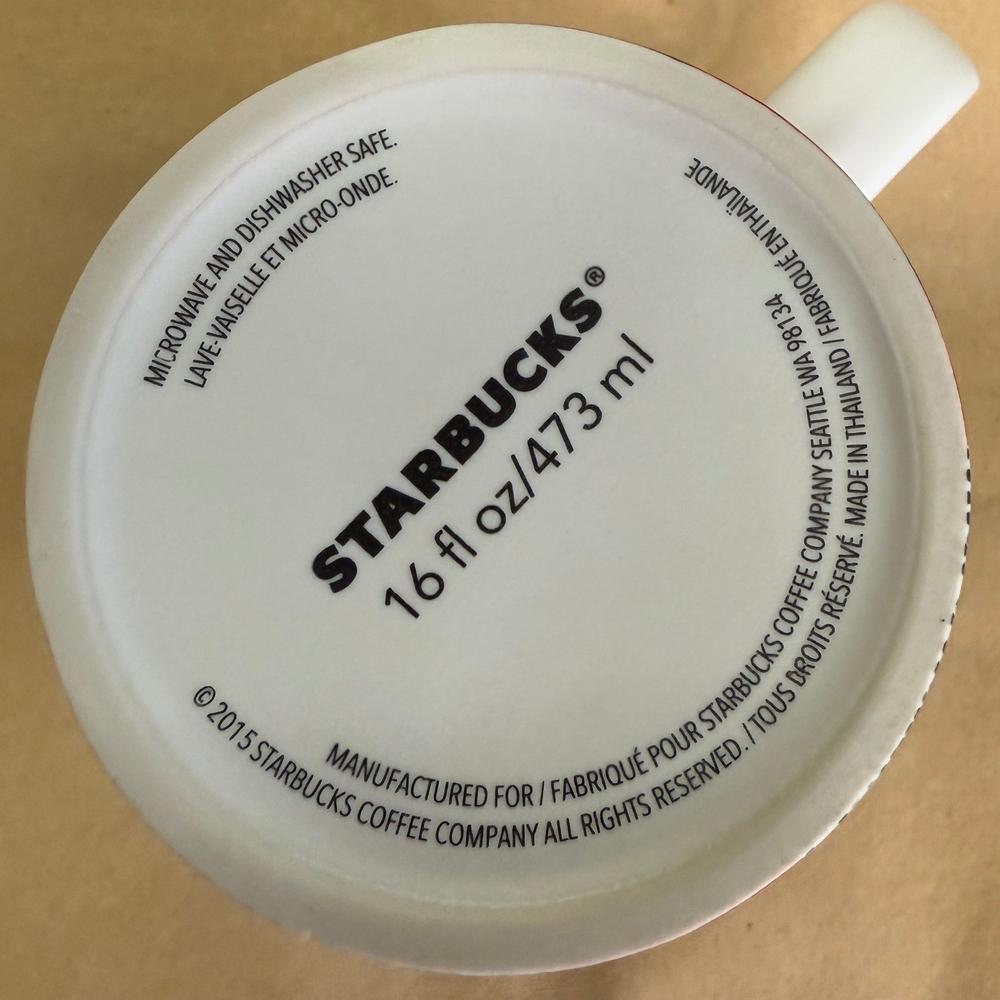 Starbucks Red Poppy Dot Collection Tall Mug-2015
