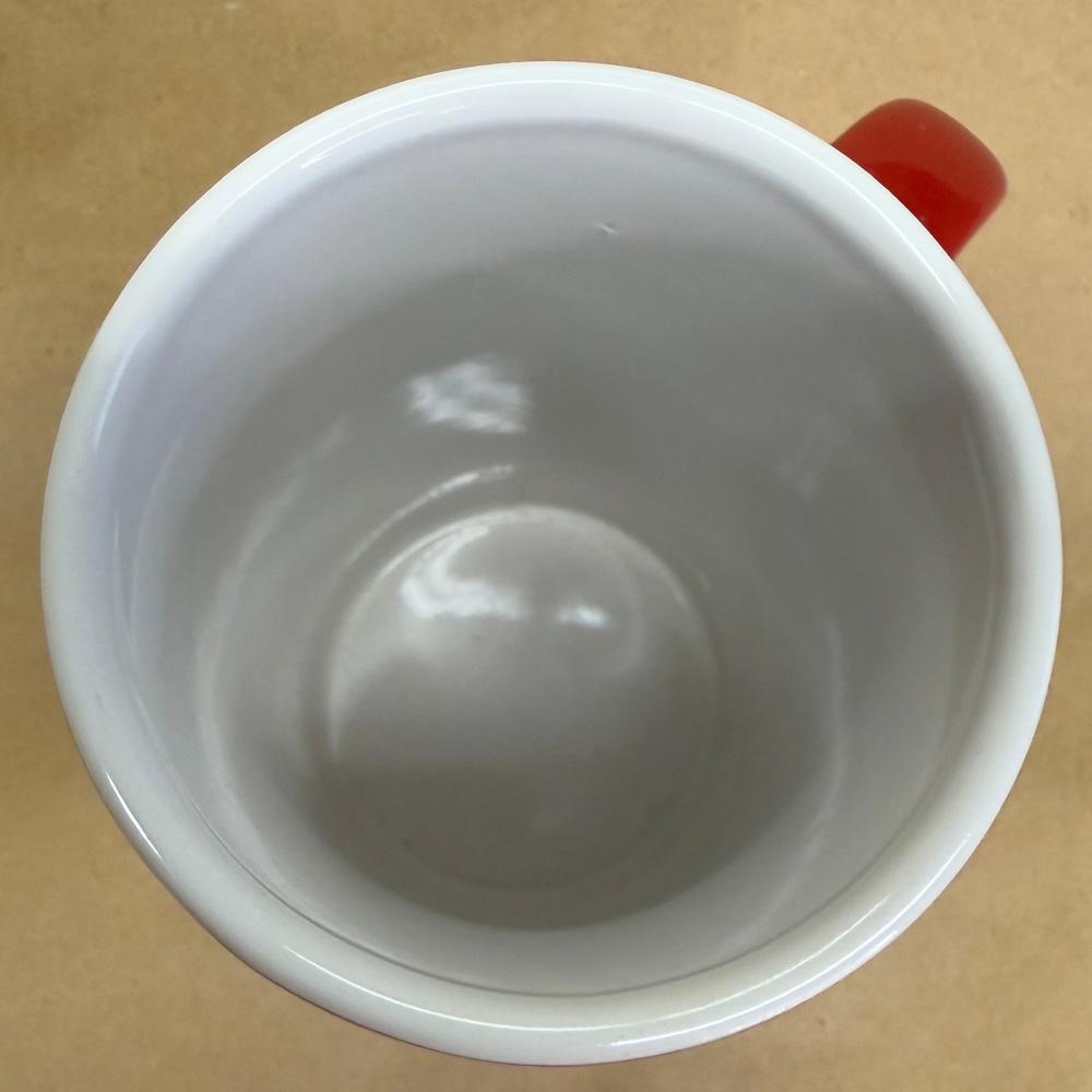 Caribou Coffee Tall Red Holiday Snowflake Mug