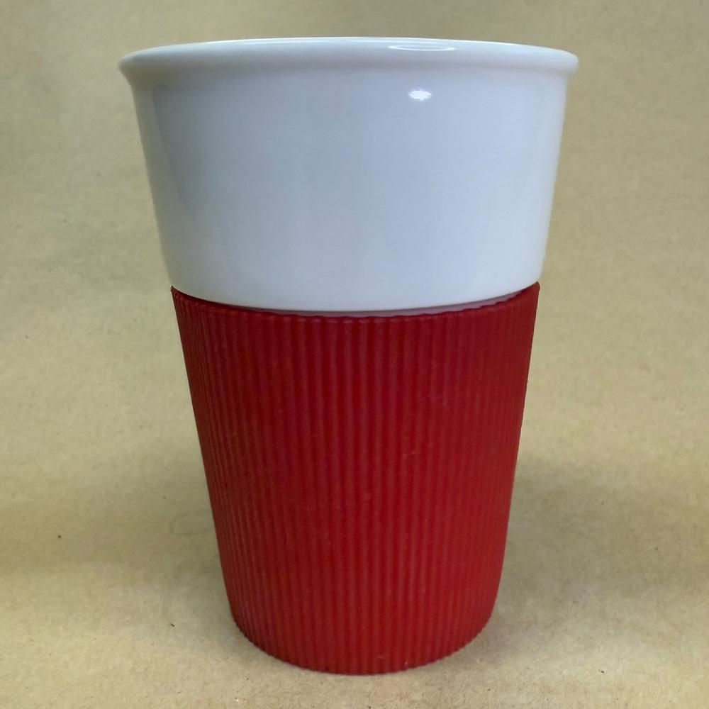 Starbucks New Bone China Red Silicon Tumbler-2011