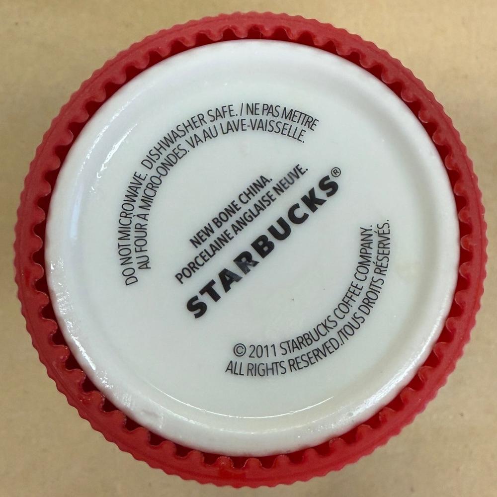 Starbucks New Bone China Red Silicon Tumbler-2011