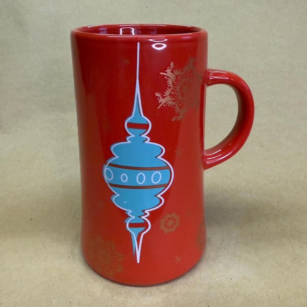 Caribou Coffee Red Tall Holiday Ornament Mug