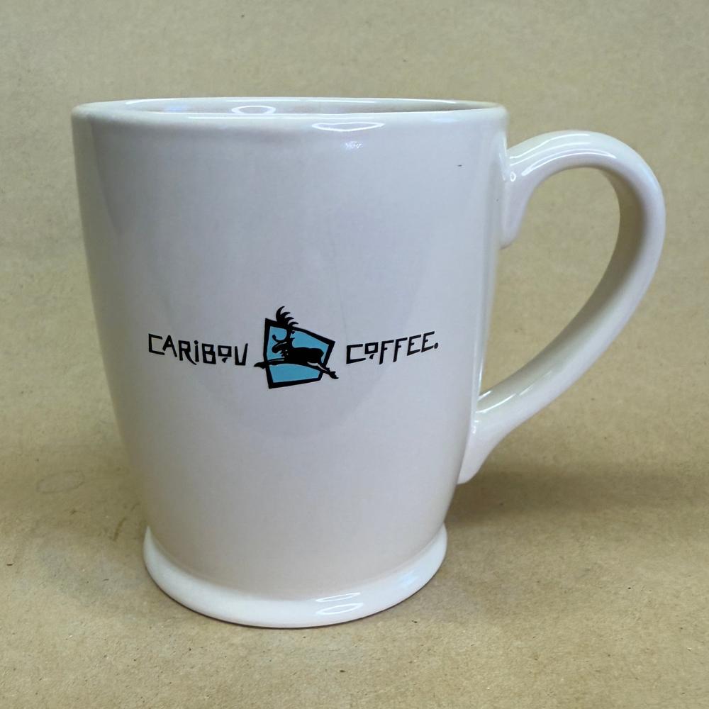 Caribou Coffee White Old Logo Mug