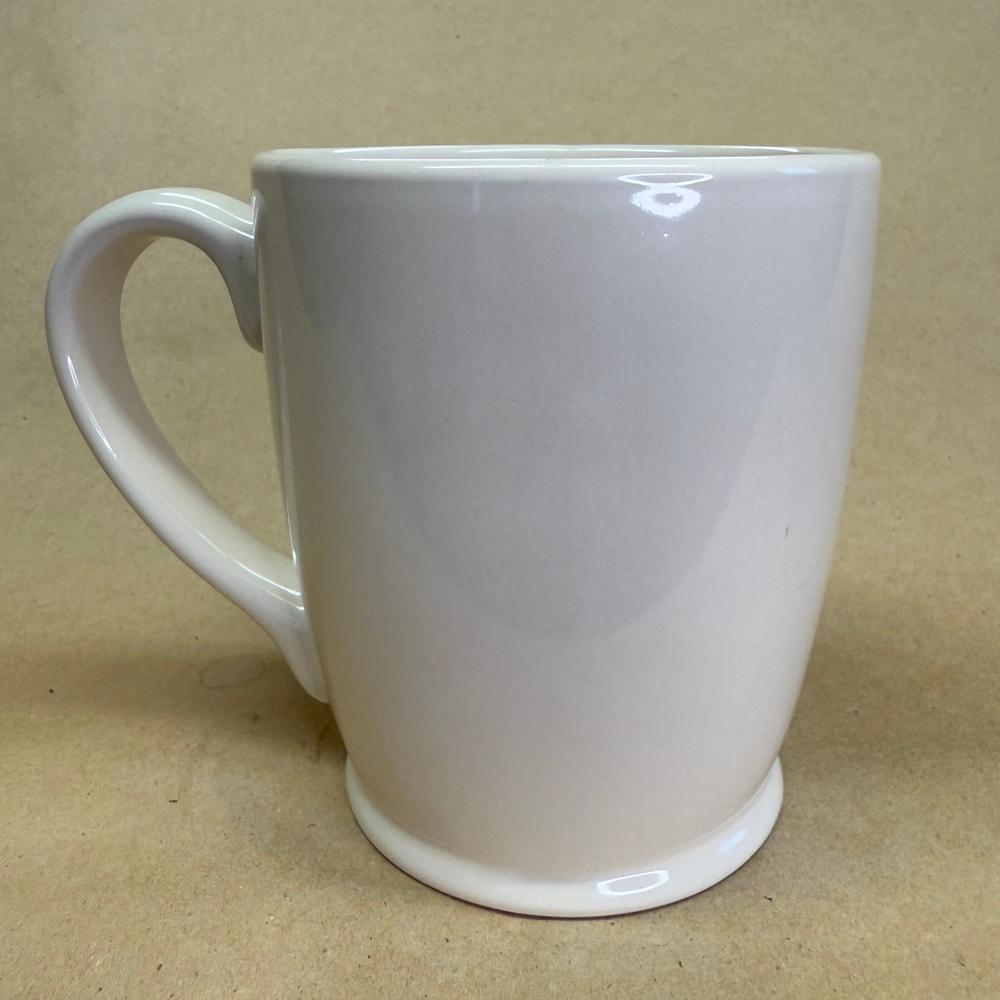 Caribou Coffee White with Black Old Logo Mug