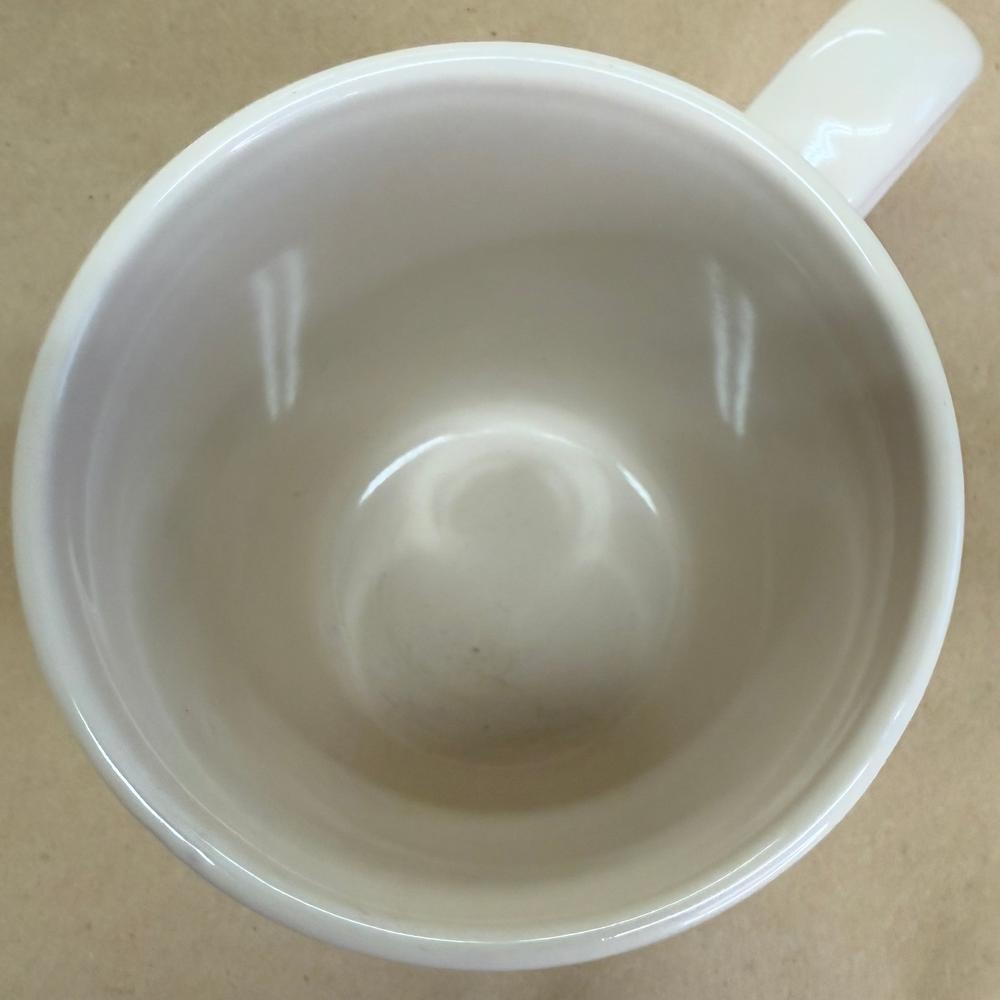 Caribou Coffee White with Black Old Logo Mug