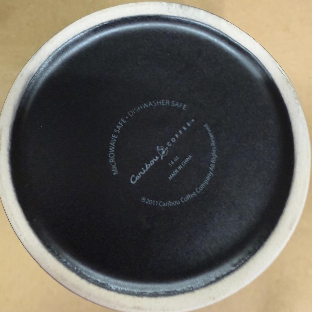 Caribou Coffee Black Ceramic Mug-2011