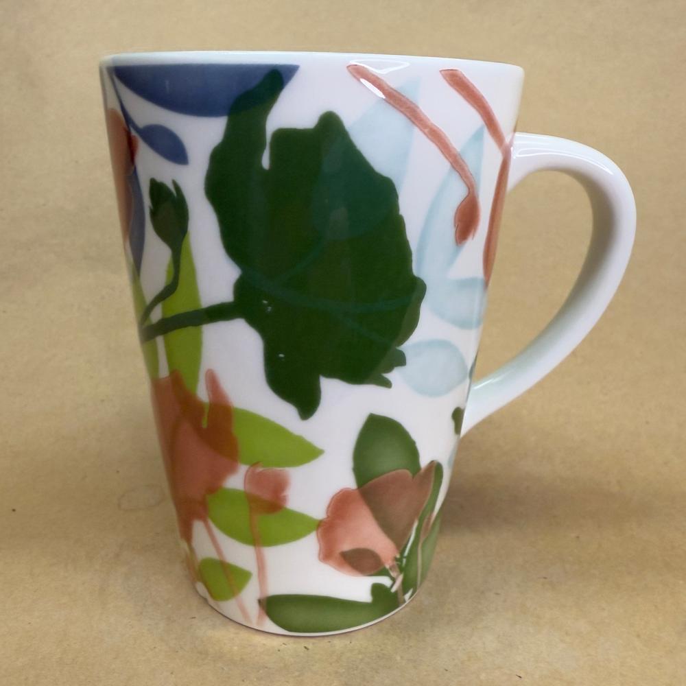 Starbucks New Bone China Tall Floral Garden Mug-2009
