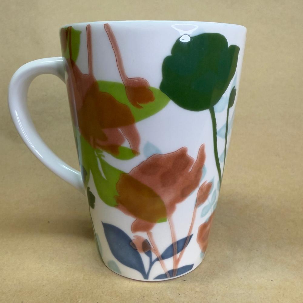 Starbucks New Bone China Tall Floral Garden Mug-2009