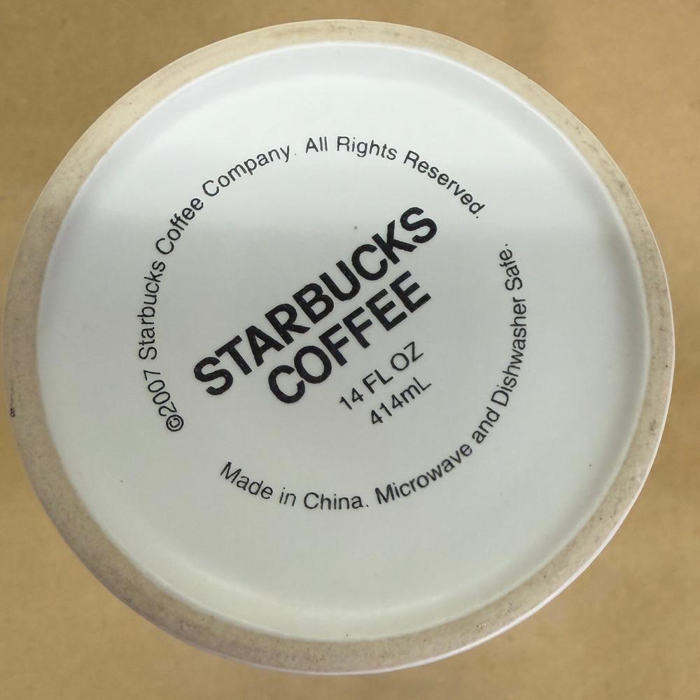 Starbucks White Siren Green Logo Tall Mug-2007