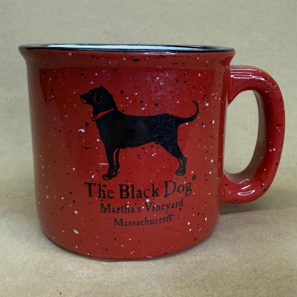 The Black Dog Martha's Vineyard Red Speckled Heavy Mug