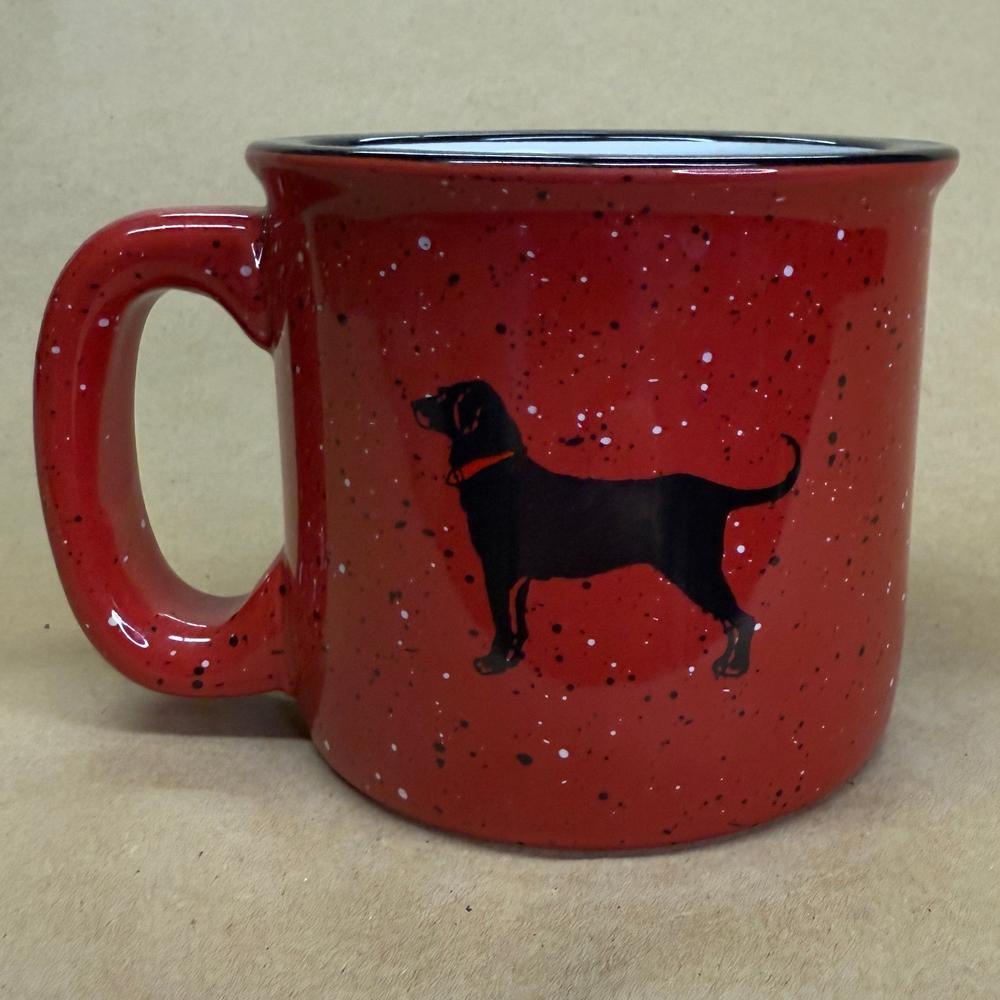 The Black Dog Martha's Vineyard Red Speckled Heavy Mug