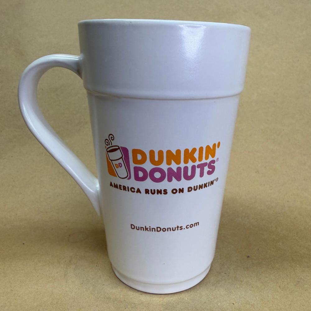 Dunkin Donuts Tall White Mug-2012