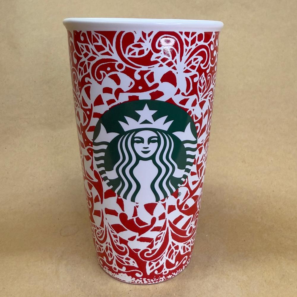 Starbucks Red Holiday Candy Cane Tumbler-2016