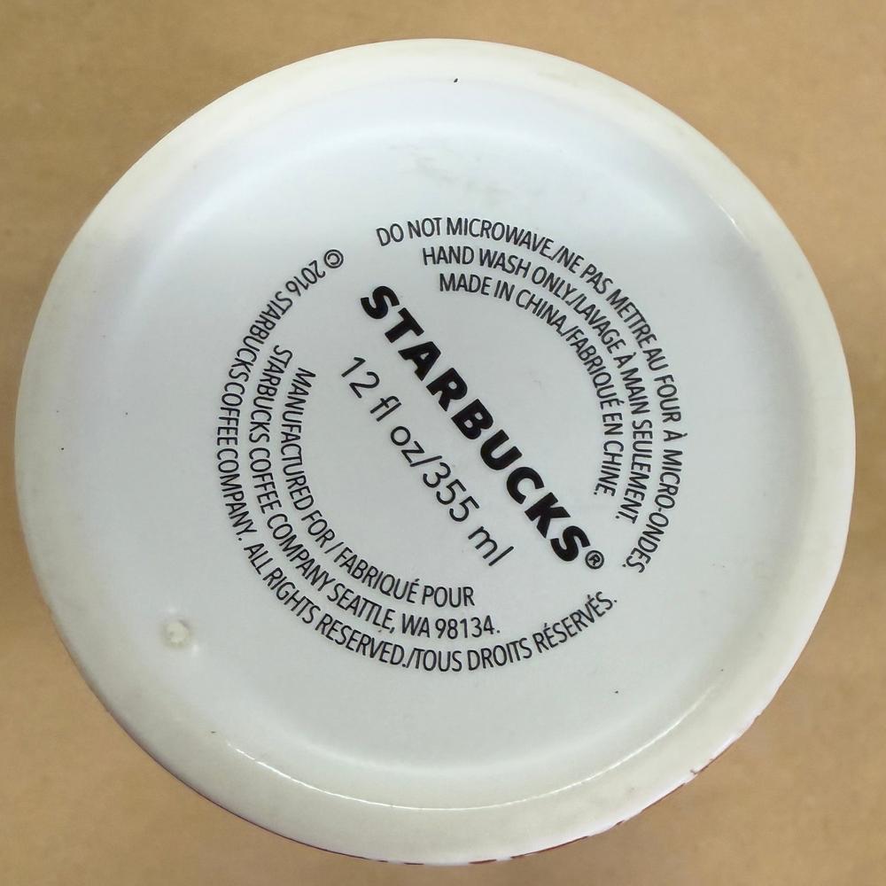 Starbucks Red Holiday Candy Cane Tumbler-2016