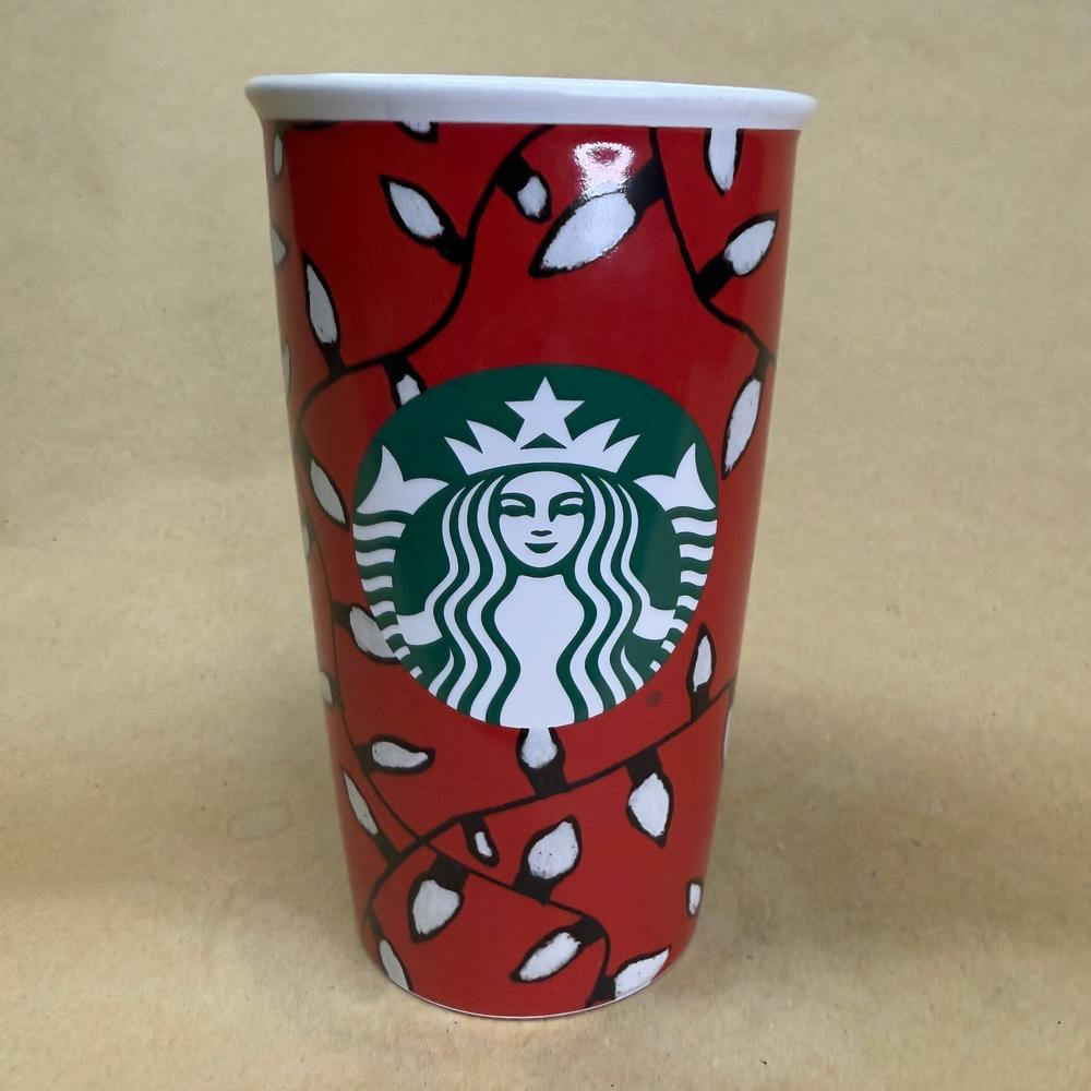 Starbucks Christmas Lights with Green Siren Tumbler-2016