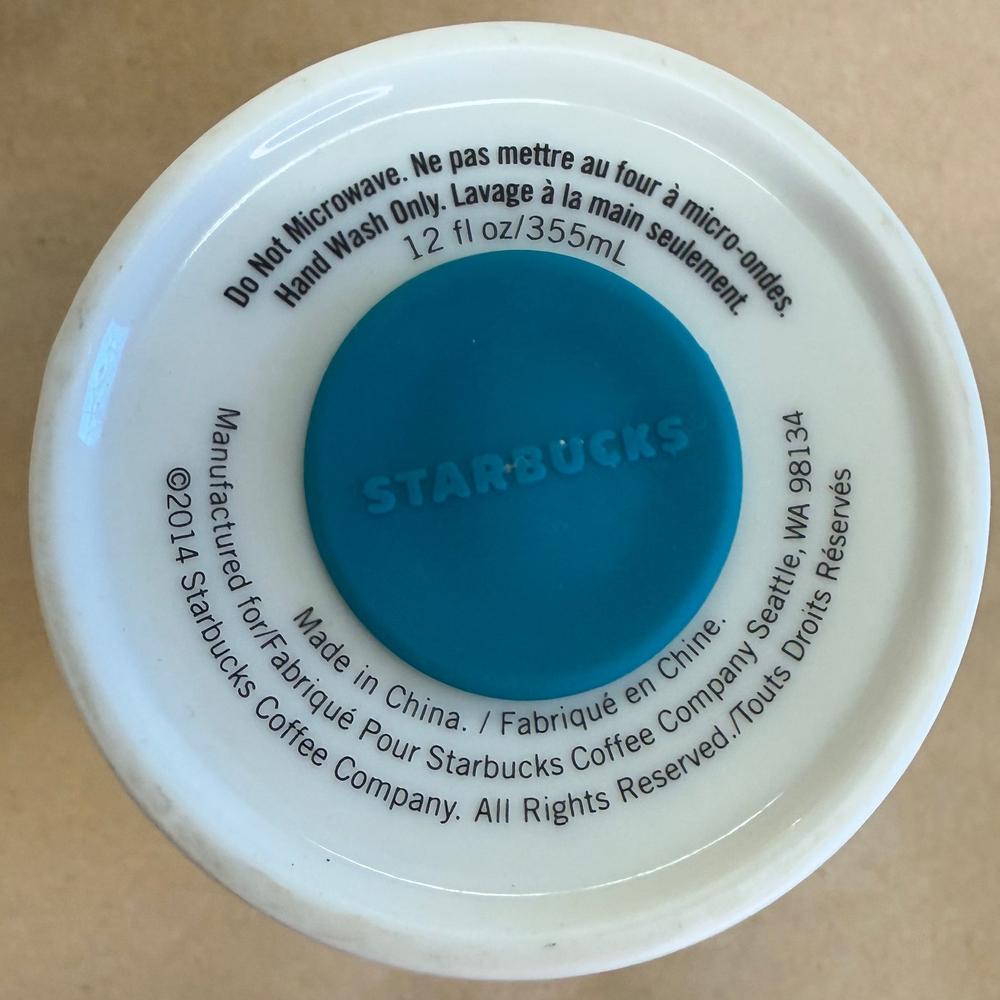 Starbucks White Hawaiian Islands Ceramic Tumbler-2014