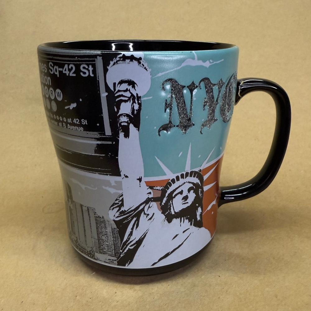 Americaware Embossed New York Tourist Sites Relief Mug-2014