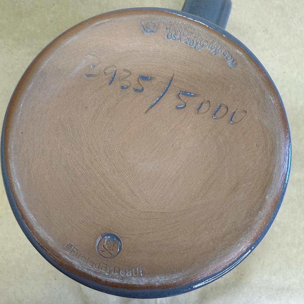 Death Wish Coffee Old Man Winter Deneen Pottery Mug-2017 #3935/5000