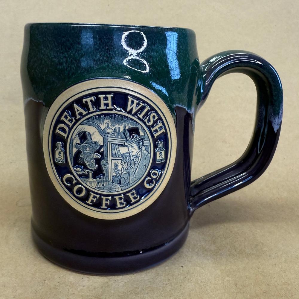 Death Wish Coffee Halloween Dr. Jekll Mr. Hyde Deneen Pottery Mug-2019 #3731/4000