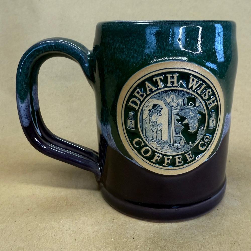 Death Wish Coffee Halloween Dr. Jekll Mr. Hyde Deneen Pottery Mug-2019 #3731/4000