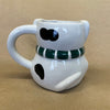 Real Living Sculptured White Dog with Scarf Mug