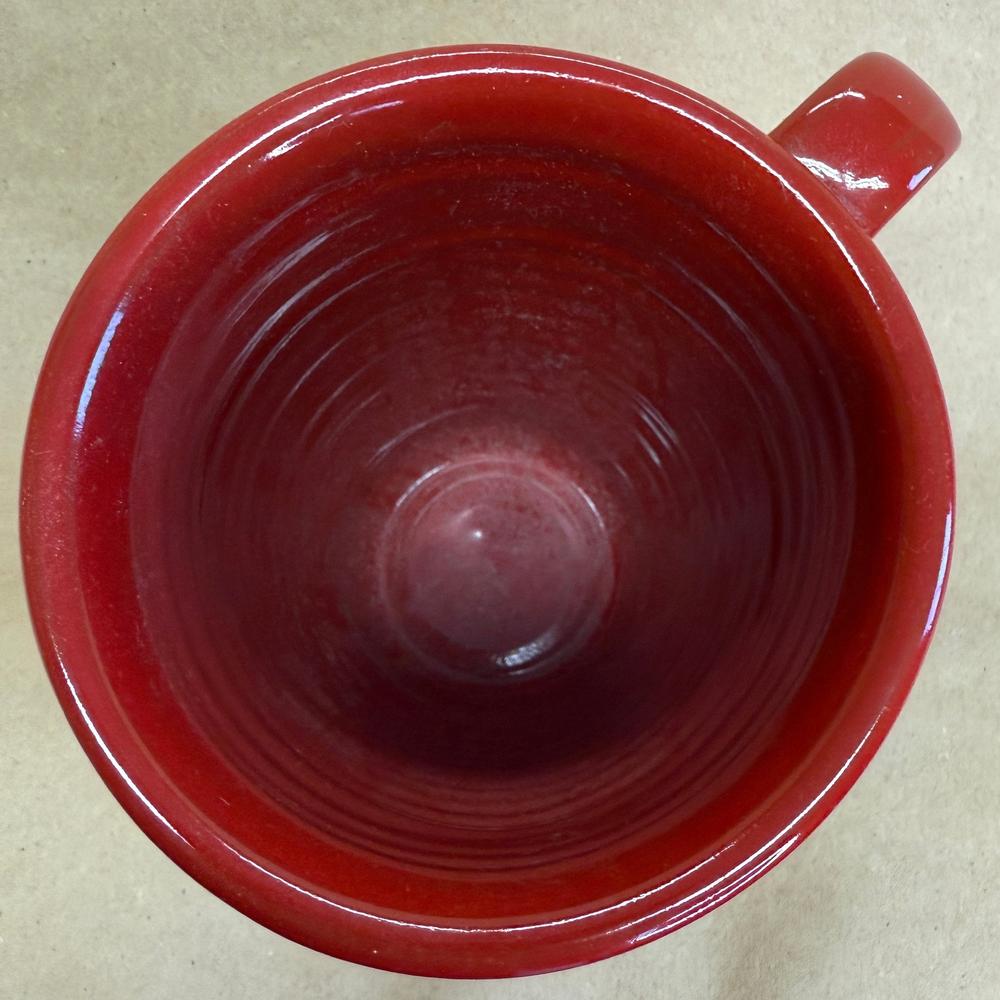 Death Wish Coffee Tall Red Skull and Crossbones Deneen Pottery Mug-2016