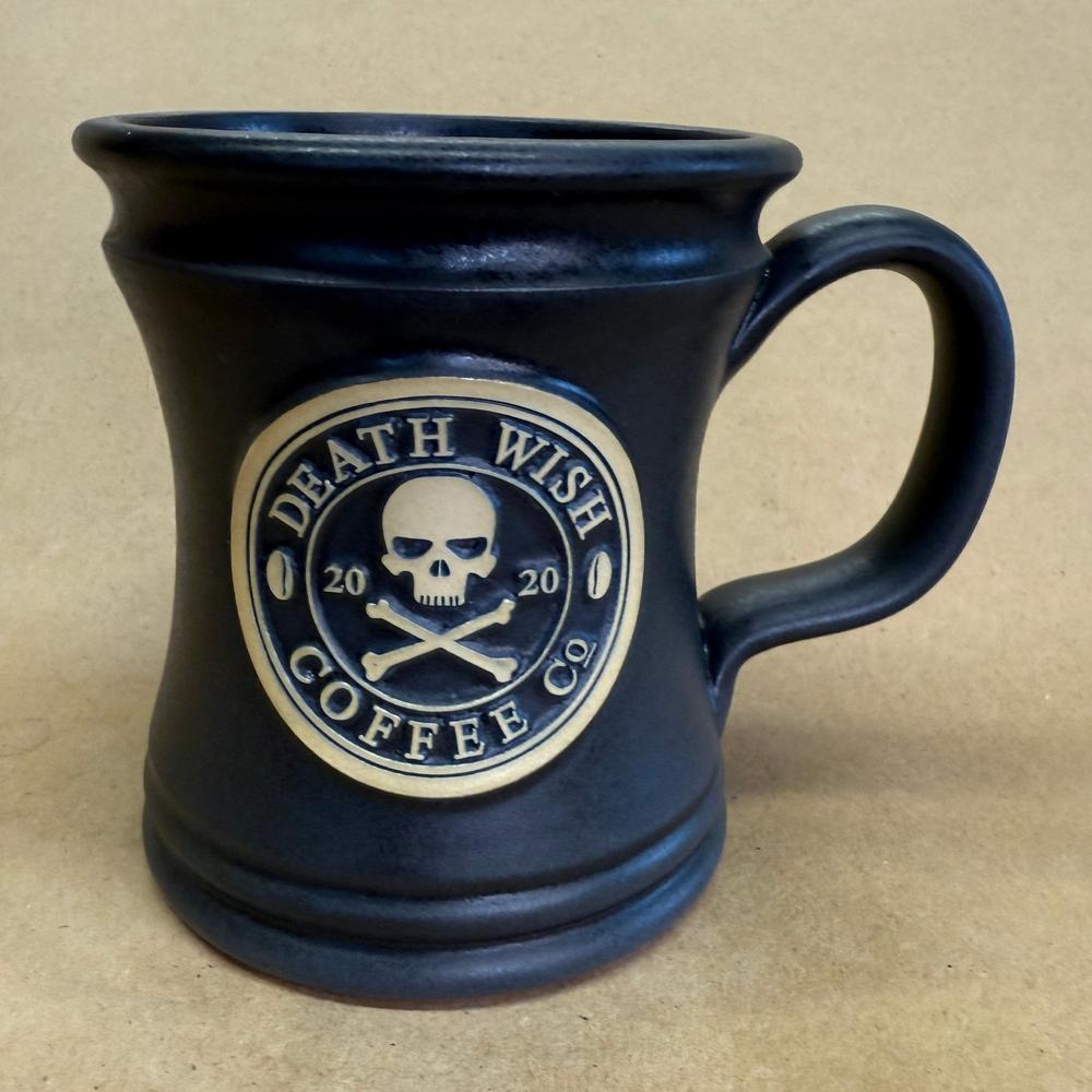 Death Wish Coffee Skull and Crossbones Deneen Pottery Mug-2020