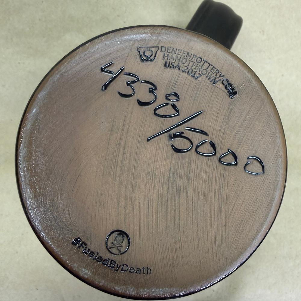 Death Wish Coffee Harvester of Souls Deneen Pottery Mug-2017 #4338/5000