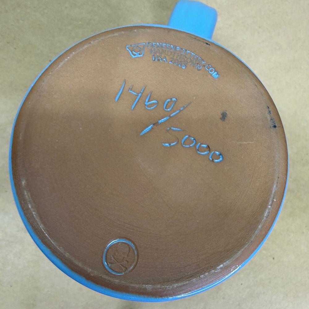 Death Wish Coffee Yeti Deneen Pottery Mug-2016 #1460/5000