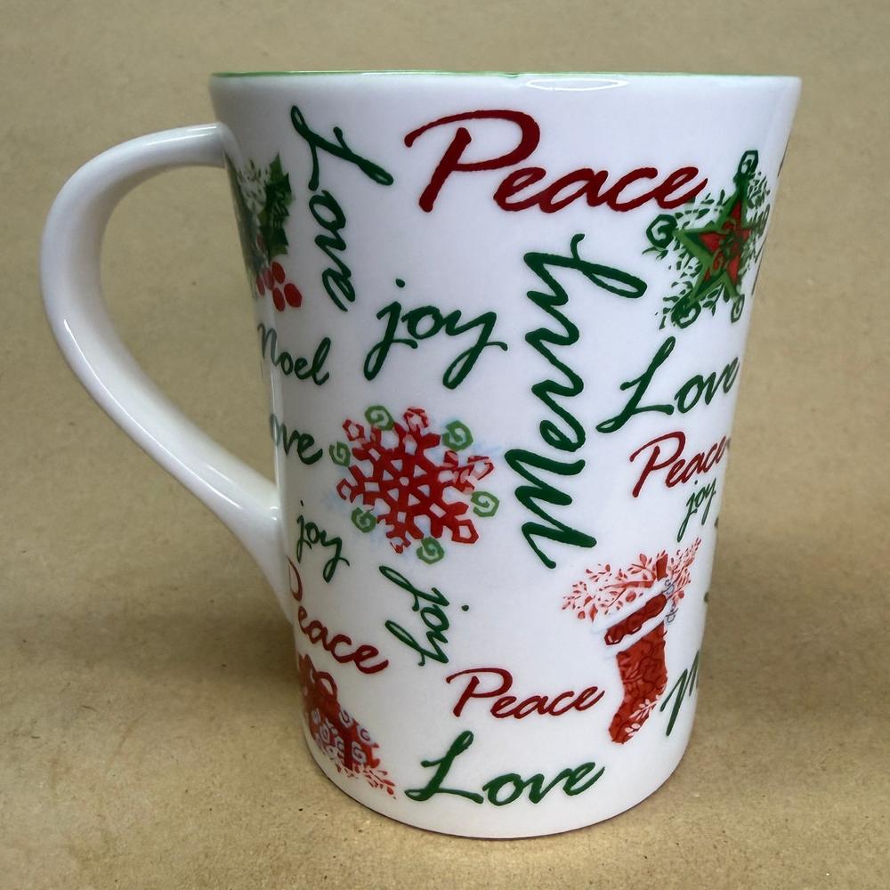 Starbucks Holiday 2007 Peace Love Joy Merry Christmas Mug-2007