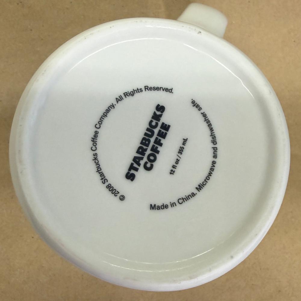 Starbucks Embossed Pine Tree Mug-2008