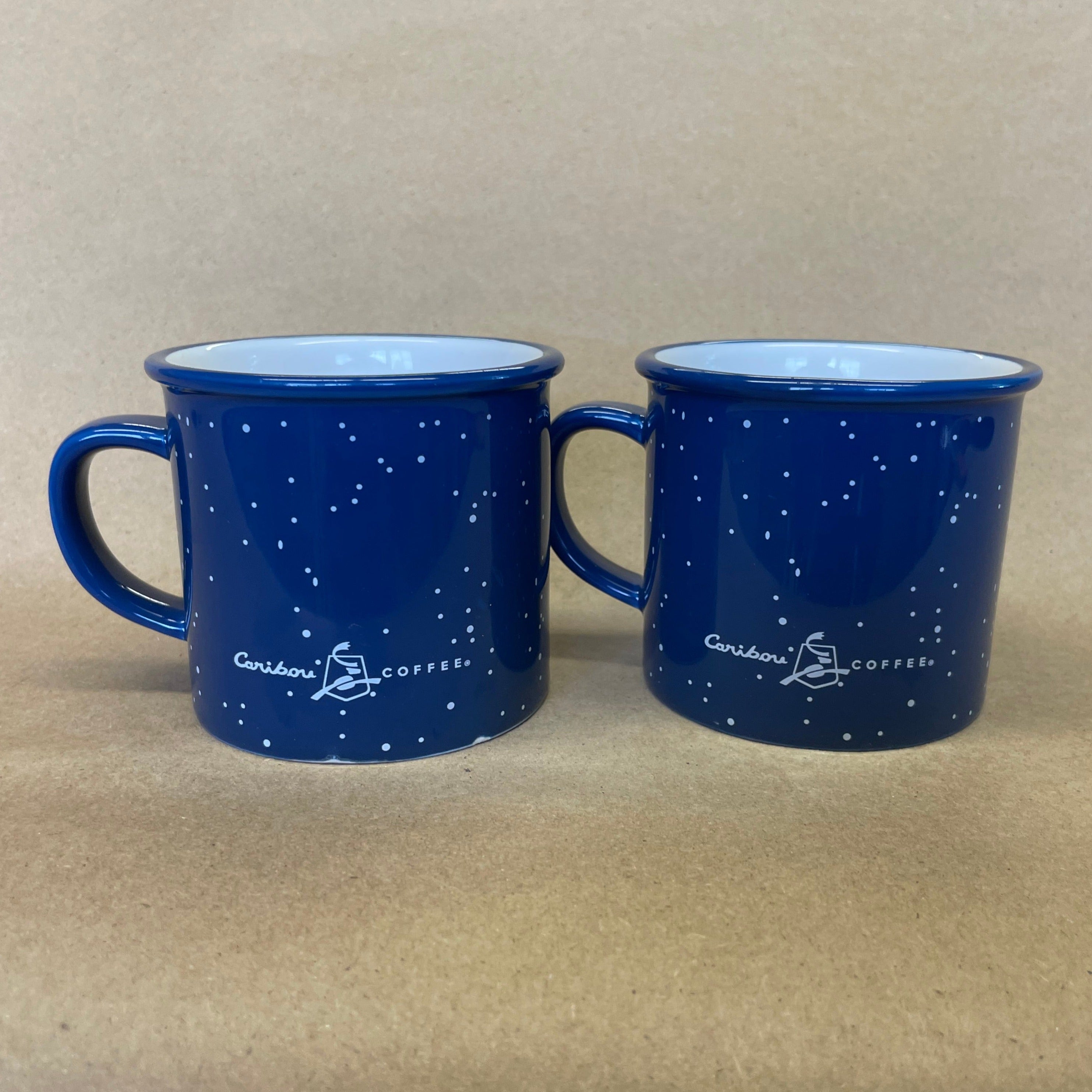 Caribou Coffee Blue Mugs-2014 Pair