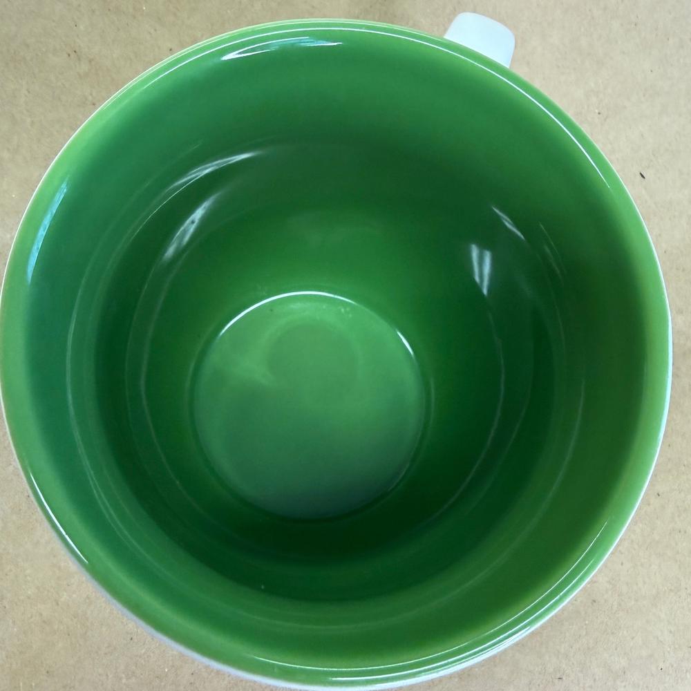 Starbucks White Est. 1971 Green Inside Mug-2007