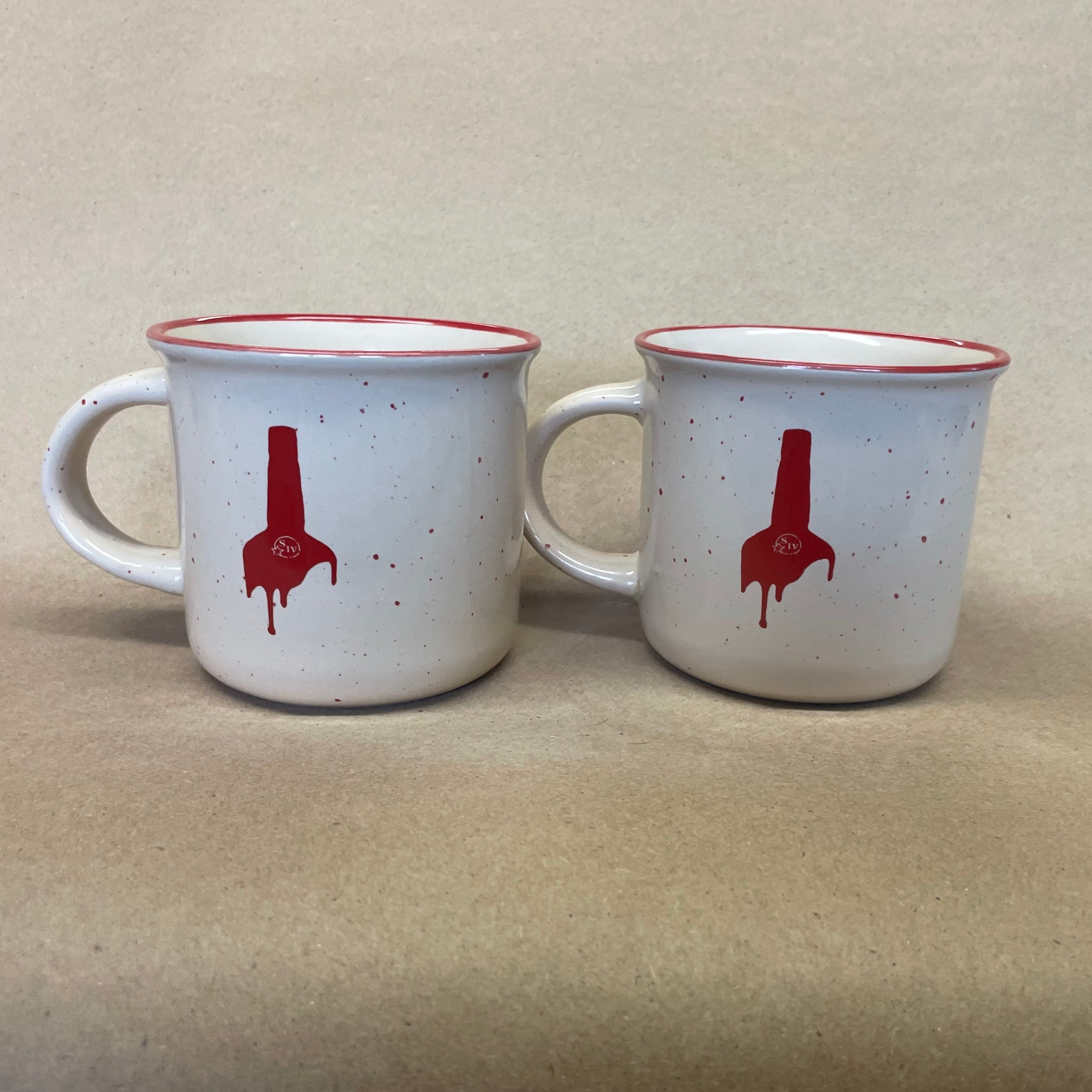 Maker's Mark Speckled Mugs-Pair