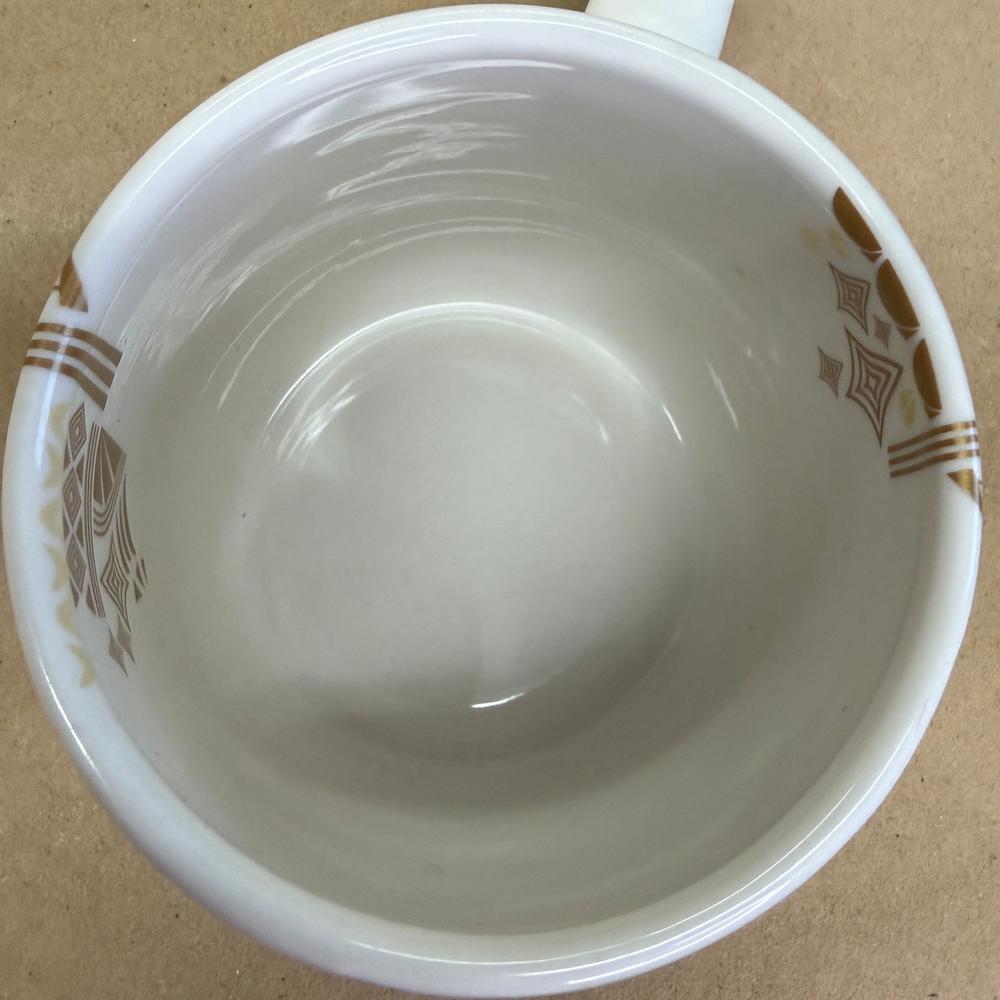 Starbucks Aztec Summer 3 Regions Gold Relief Bone China Mug-2012